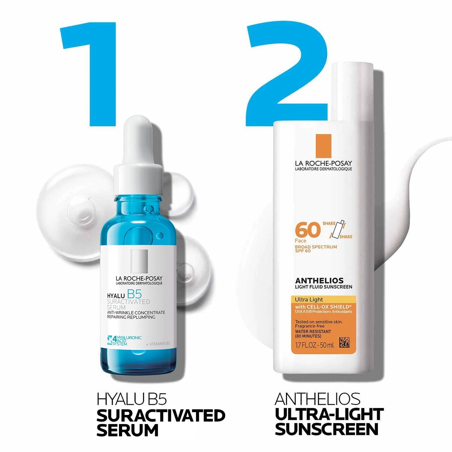 Hyalu B5 Serum & Anthelios Ultra-light Sunscreen SPF 60
